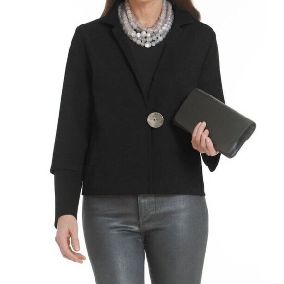 JENVIE Jackets & Blazers - NWT Womens J'ENVIE new york black blazer jacket stretch size 6